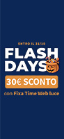 Un banner con la scritta Flash Days